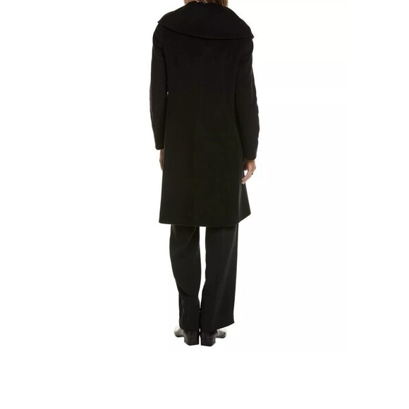 Cinzia Rocca Ing Loro Piana Italy Superfine Wool Coat Lined Black Size 6 - Picture 3 of 16